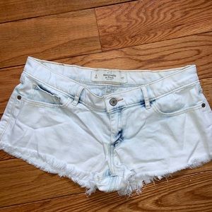 Acid-Wash Denim Shorts